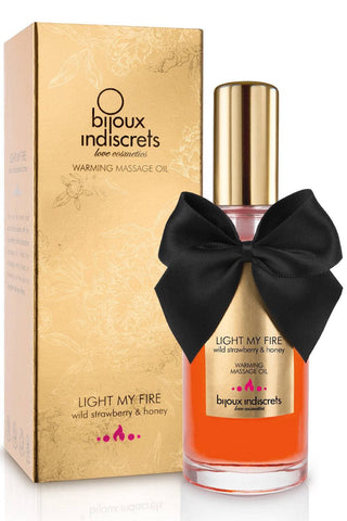 Bijoux Indiscrets Warming Strawberry Massage Oil