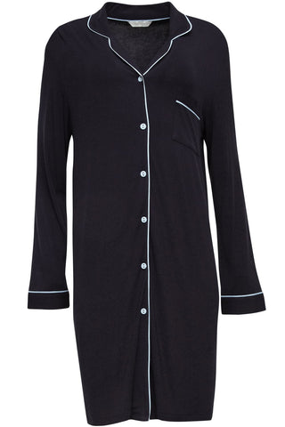 Cyberjammies Beth Jersey Nightshirt Black