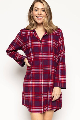 Cyberjammies Clarissa Check Nightshirt