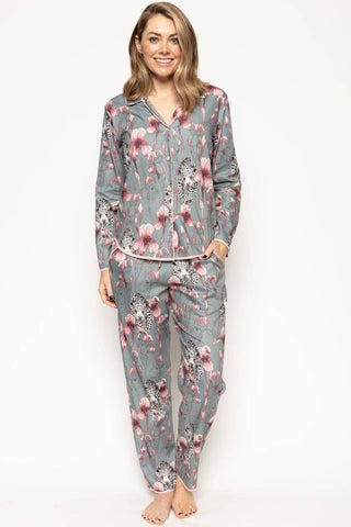 Cyberjammies Jessica Leopard Print Pyjama Top