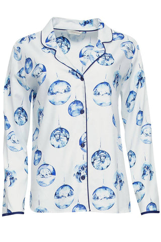 Cyberjammies Riley Bauble Print Pyjama Top