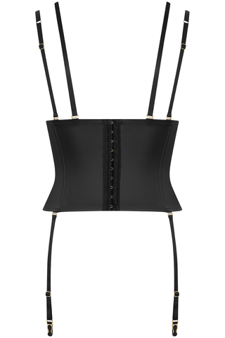 Maison Close Chambre Noire Waist Cincher with Suspenders Black
