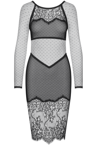 Maison Close Inspiration Divine Naked Back Dress Black