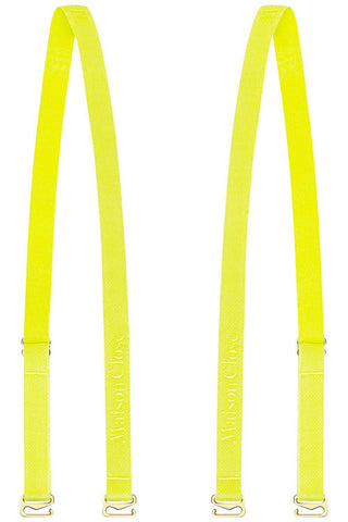 Maison Close Signature Bra Straps Neon Yellow