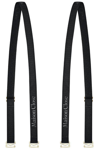 Maison Close Signature Black Bra Straps