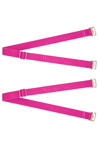 Maison Close Signature Neon Pink Straps for Thong