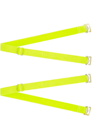 Maison Close Signature Straps for Thong Neon Yellow