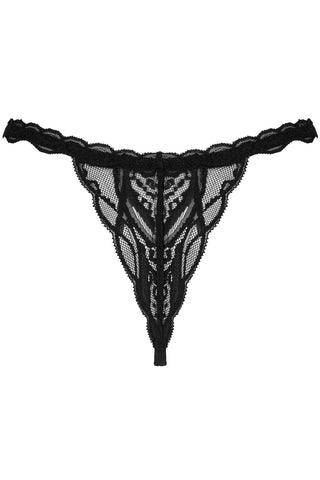 Obsessive Sedila Crotchless Thong Black