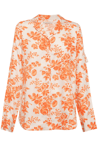 Underprotection Wilda Long Sleeve Shirt Orange/Creme