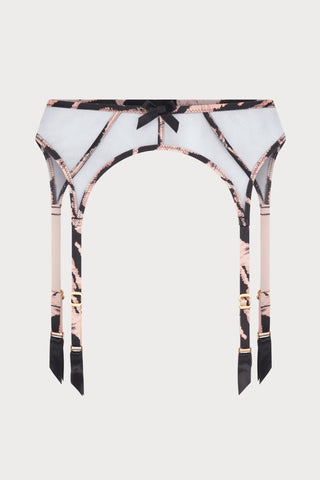 Agent Provocateur Ellise Suspender Belt Black/Pink