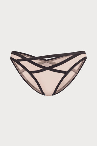 Agent Provocateur Joan Strappy Full Brief Mink/Black