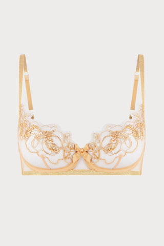 Lindie Demi Cup Plunge Bra Gold