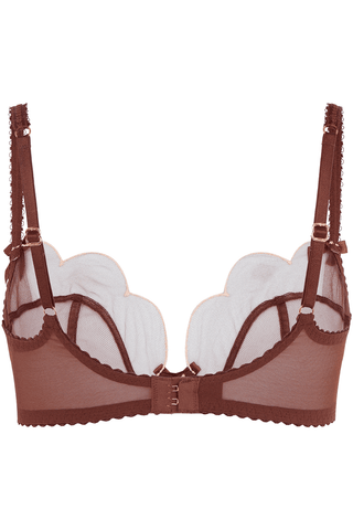 Agent Provocateur Lorna Plunge Underwired Bra Chestnut