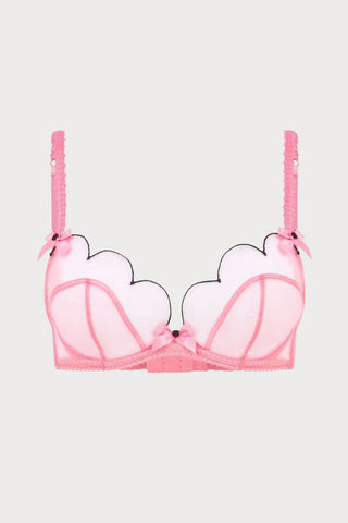Agent Provocateur Lorna Baby Pink Plunge Underwired Bra