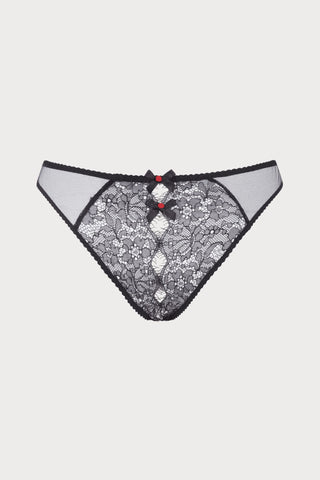 Agent Provocateur Lorna Lace Ouvert Brief Black