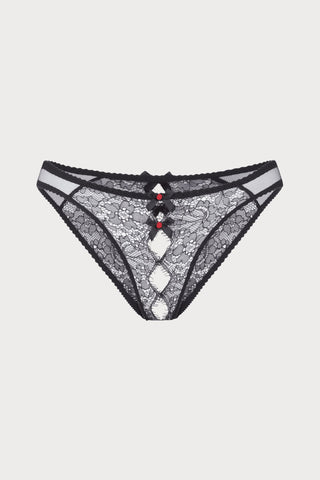 Agent Provocateur Lorna Lace Ouvert Brief Black