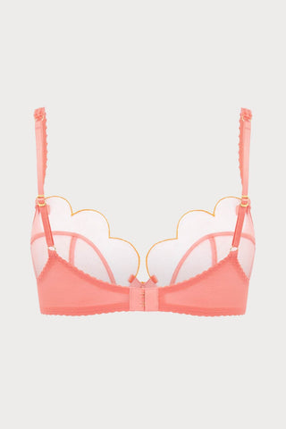 Agent Provocateur Lorna Plunge Underwired Bra Coral/Orange