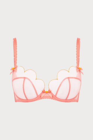 Agent Provocateur Lorna Plunge Underwired Bra Coral/Orange