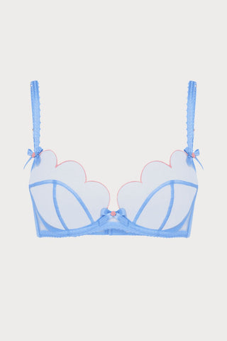 Agent Provocateur Lorna Plunge Underwired Bra Blue/Pink