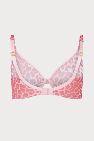 Agent Provocateur Lucky Scoop Underwired Bra Pink Leopard