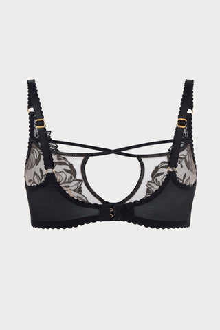 Agent Provocateur Ozella Plunge Underwired Bra Black