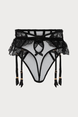 Agent Provocateur Rozlyn Black Suspender Thong