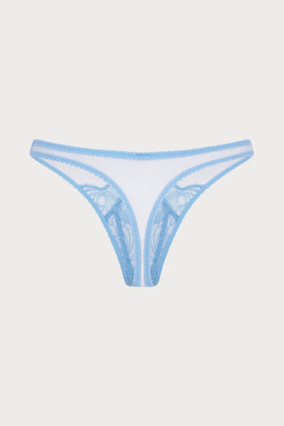 Agent Provocateur Rozlyn Blue Lace Thong