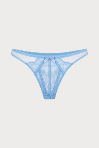 Agent Provocateur Rozlyn Blue Lace Thong