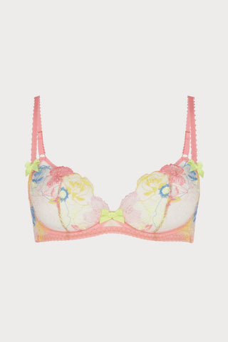 Agent Provocateur Zuri Plunge Underwired Bra Multi/Sand
