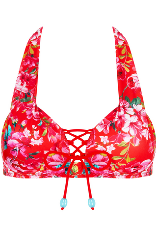Antigel La Cherie Forever Padded Triangle Bikini Top Rouge Cherie