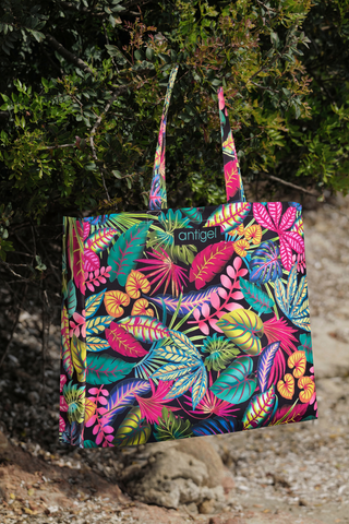 Tropical Print Tote Bag - Antigel La Forêt Magic