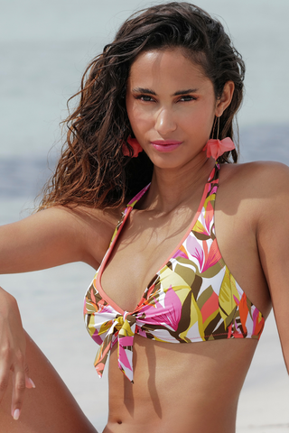 Antigel La Radieuse Printed Triangle Bikini Top
