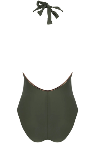Antigel La Smartissime Khaki Halterneck Swimsuit