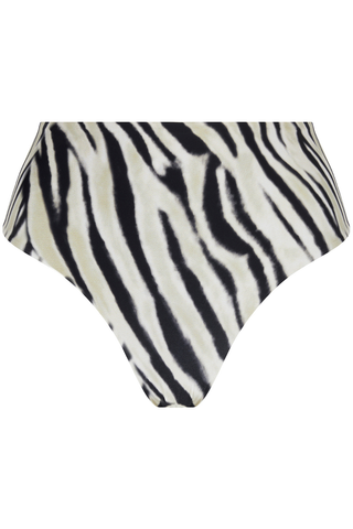 Antigel La Tigre Blanc Tiger Print High Waist Bikini Bottom