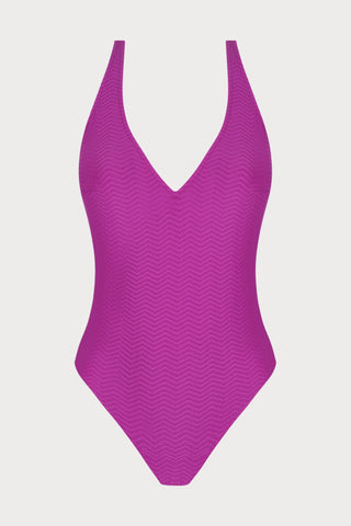 La ZigZag Purple Swimsuit