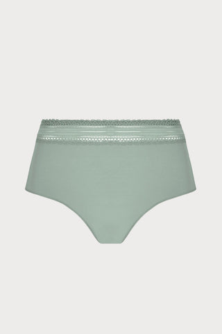 Simply Graphic Mini Shorts in Green, Size L (UK 14)