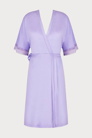 Simply Graphic Mid-Length Robe in Lilac