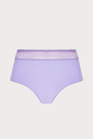 Simply Graphic Mini Shorts in Lilac, Size L (UK 14)
