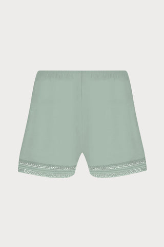 Simply Graphic Shorts in Green
