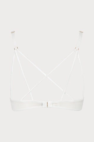 Après Minuit Balcony Bra Pearl | Atelier Amour French Lingerie