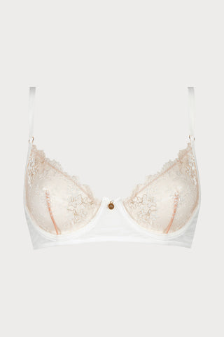 Après Minuit Balcony Bra Pearl | Atelier Amour French Lingerie