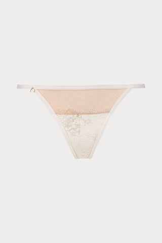 Après Minuit Open Brief Pearl | Atelier Amour French Lingerie