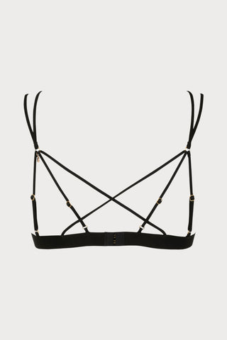 Atelier Amour Après Minuit Triangle Bra Black - Naughty Knickers