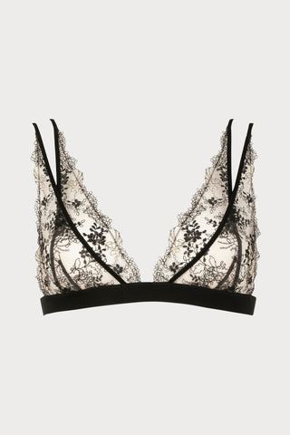 Atelier Amour Après Minuit Triangle Bra Black - Naughty Knickers