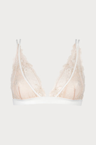 Après Minuit Triangle Bra Pearl | Atelier Amour Lingerie