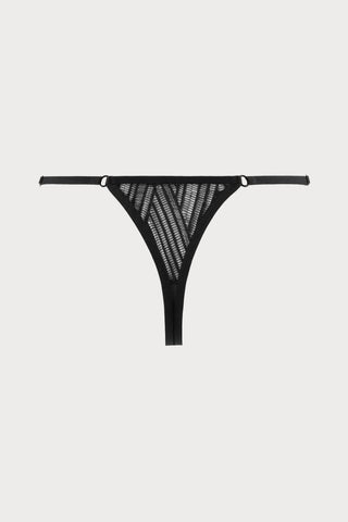 Atelier Amour Clair Obscur Lace Mini Thong Black