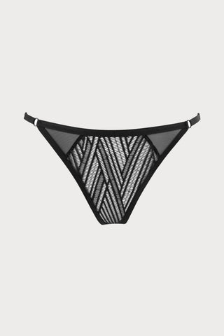 Atelier Amour Clair Obscur Lace Open Brief Black