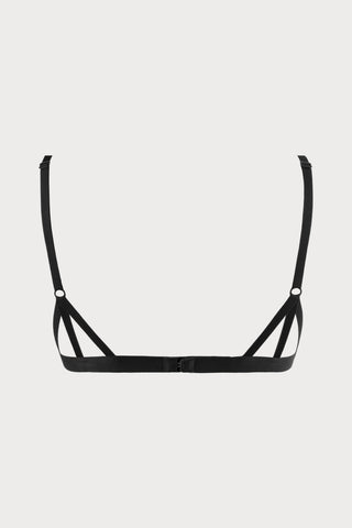 Atelier Amour Clair Obscur Lace Triangle Bra Black