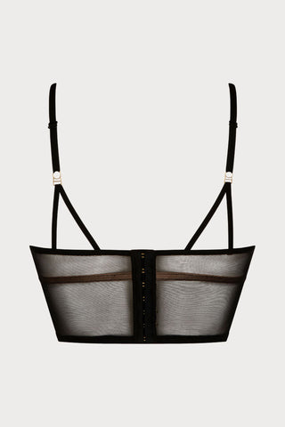 Atelier Amour Cosmic Dream Open Cup Bustier Bra - Naughty Knickers