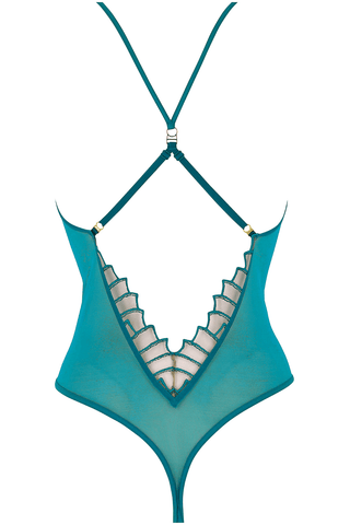 Atelier Amour Cosmic Dream Thong Bodysuit Lagoon